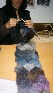 entrelac scarf workshop