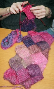 entrelac scarf workshop