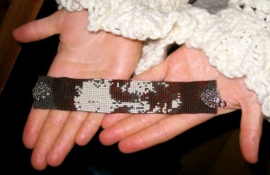 beaded piece at the fashion show