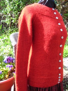 garter yoke cardigan