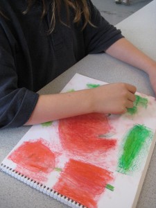 blending pastels